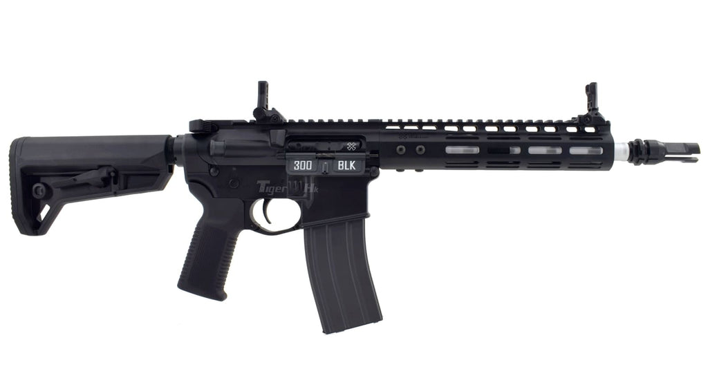 DOUBLE EAGLE devgru noveske gbb black AR style gas blowback rifle with collapsible stock and MLOK handguard