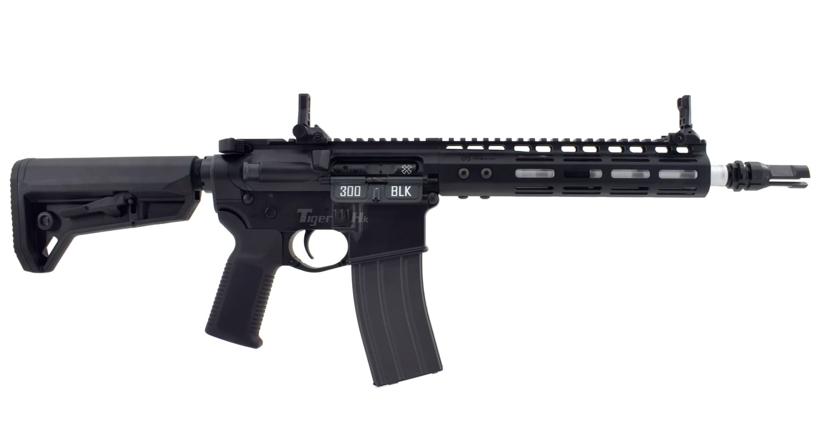 DOUBLE EAGLE devgru noveske gbb black AR style gas blowback rifle with collapsible stock and MLOK handguard