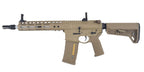 DOUBLE EAGLE tan gas blowback rifle devgru noveske gbb with MLOK handguard flip up sights and adjustable stock