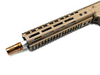 DOUBLE EAGLE GBBR Airsoft Gun with Ghetto Blaster Style Muzzle Brake in Tan Color