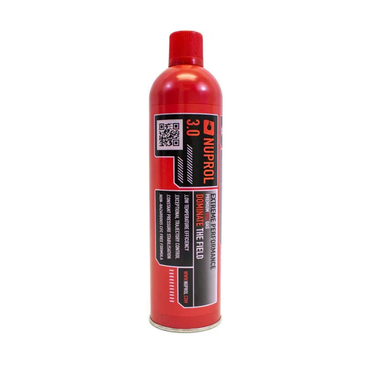 NUPROL Red Gas Airsoft Canister for Enhanced Performance in Airsoft Guns