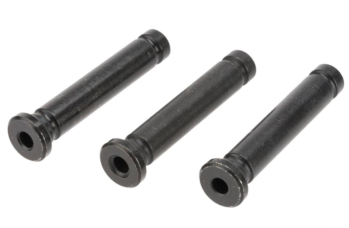 Set of three black metal PINS MASADA AIRSOFT accessories by A&K for airsoft gun parts