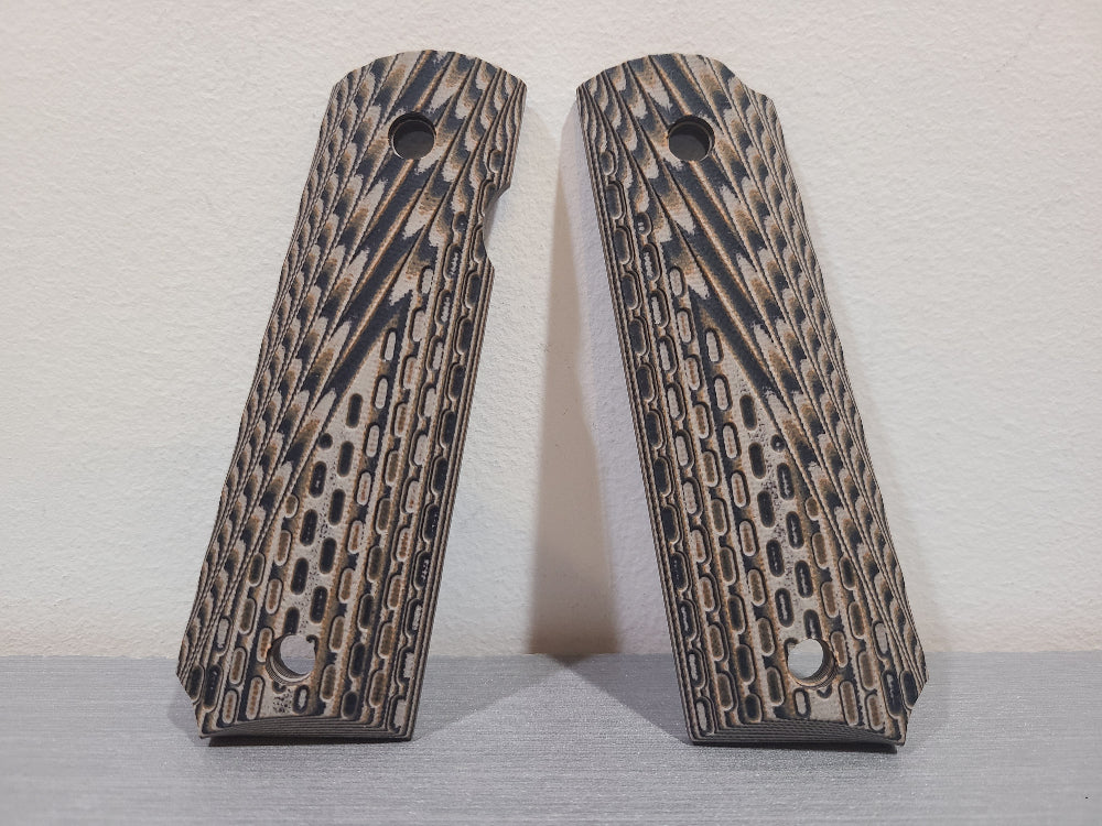 District Airsoft pistol grip cover set featuring textured design for enhanced grip and performance