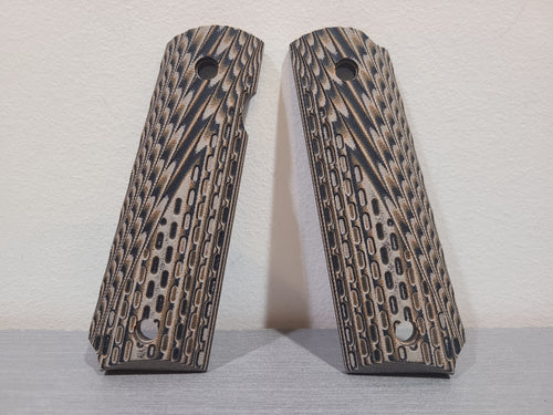 District Airsoft pistol grip cover set featuring textured design for enhanced grip and performance