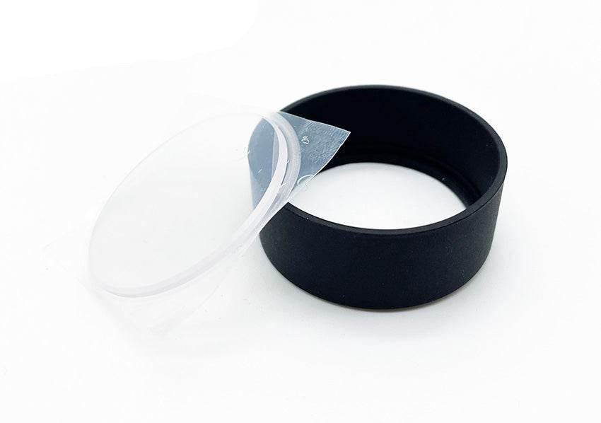 AD Custom Polycarbonate Objective Lens Protector with Black Rim for Reliable Lens Protection