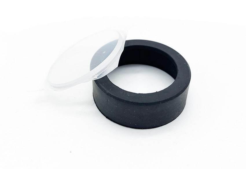 AD CUSTON Polycarbonate Objective Lens Protector with a durable black holder and transparent lens cover