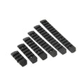 Set of ATLAS CUSTOM WORKS Polymer KeyMod Rail Covers in various sizes for improved grip and attachment