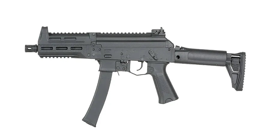 WELL PRO PPK-20 airsoft METAL GBBR with adjustable stock and tactical rail for accessories