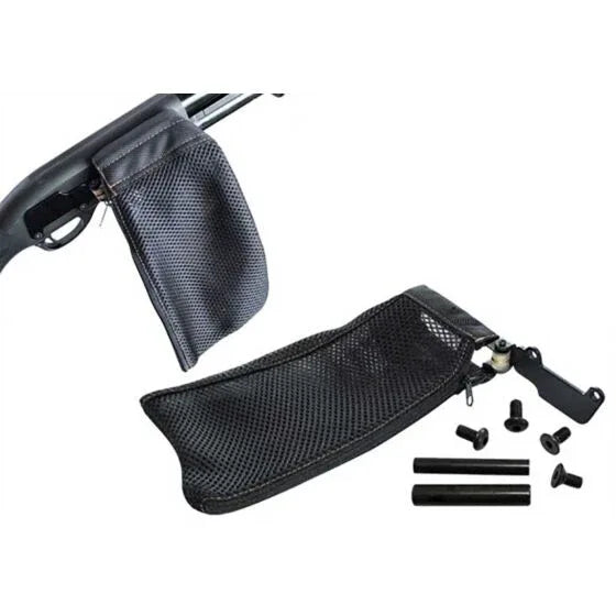 PPS M870 shell catcher in black mesh, designed to collect spent shells easily during shooting