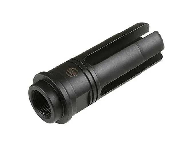 Double Bell FLASH HIDER accessory for improved muzzle performance and reduced flash signature