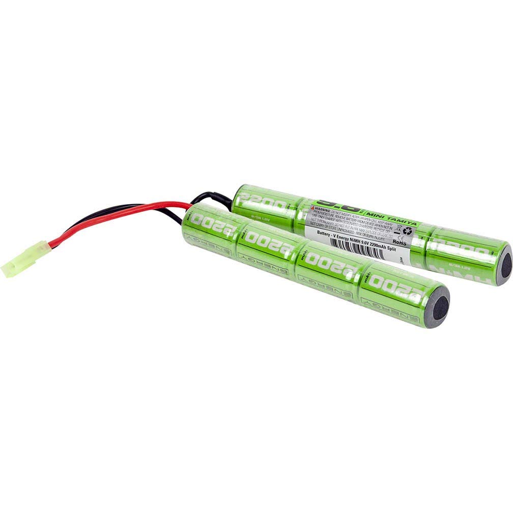 VALKEN airsoft 9.6v NiMH battery pack green cylindrical cells with Tamiya connector for AEG