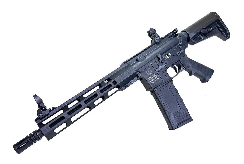 PROW M4 WG13-3AP MWS GBBR AIRSOFT rifle with sleek design and adjustable stock for airsoft enthusiasts