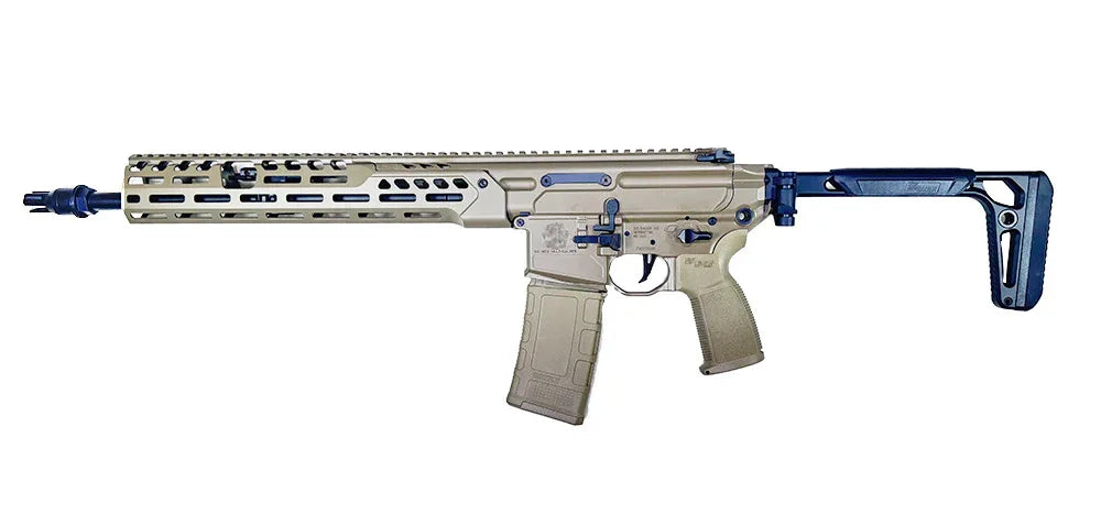 PROW MCX SPEAR LT 13 GBBR AIRSOFT rifle in tan with modern features and adjustable stock