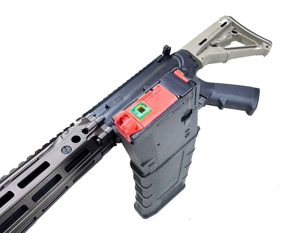 PROW DD MK18 MOD1 9 GBBR AIRSOFT with magazine attached for realistic airsoft gameplay