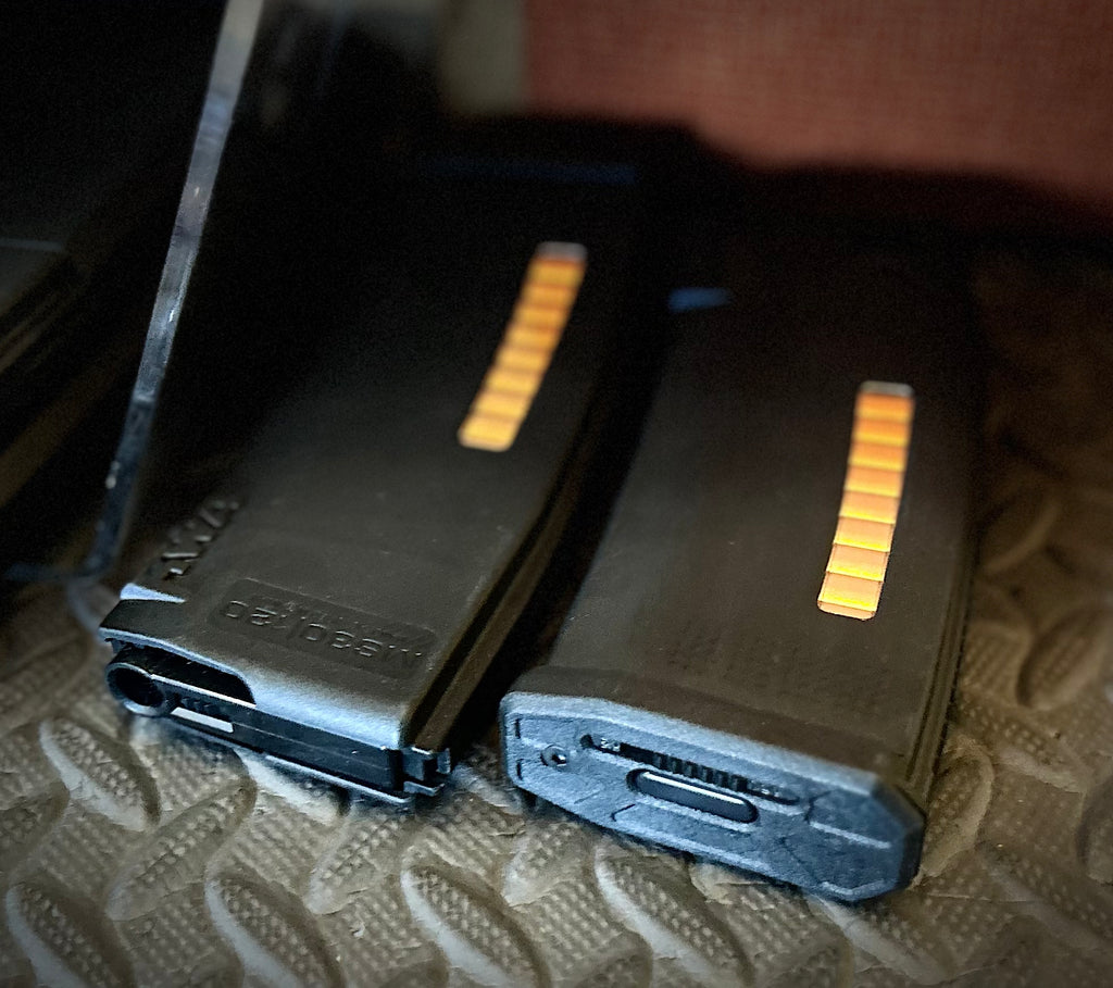 KWA PTS Centurion Airsoft Magazine Set with Durable Construction and Capacity Indicators