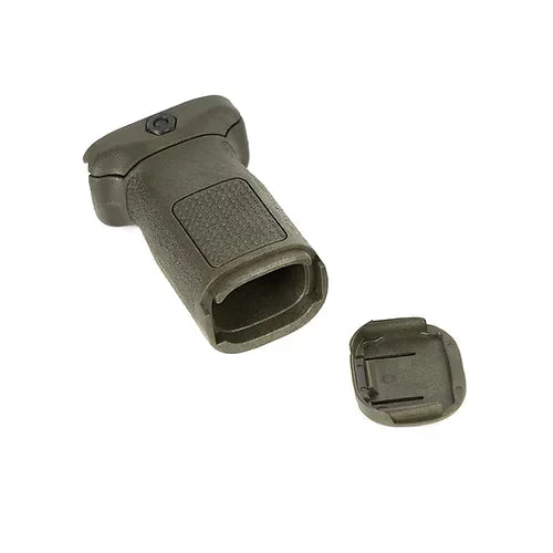 PTS EPF2-S SHORT VERTICAL FOREGRIP in green with removable storage compartment for improved grip and control