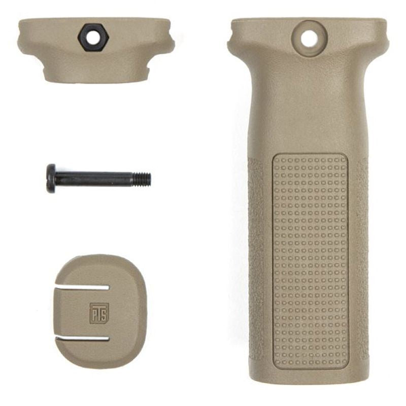 PTS EPF2 VERTICAL FOREGRIP in Flat Dark Earth with mounting hardware and textured grip surface