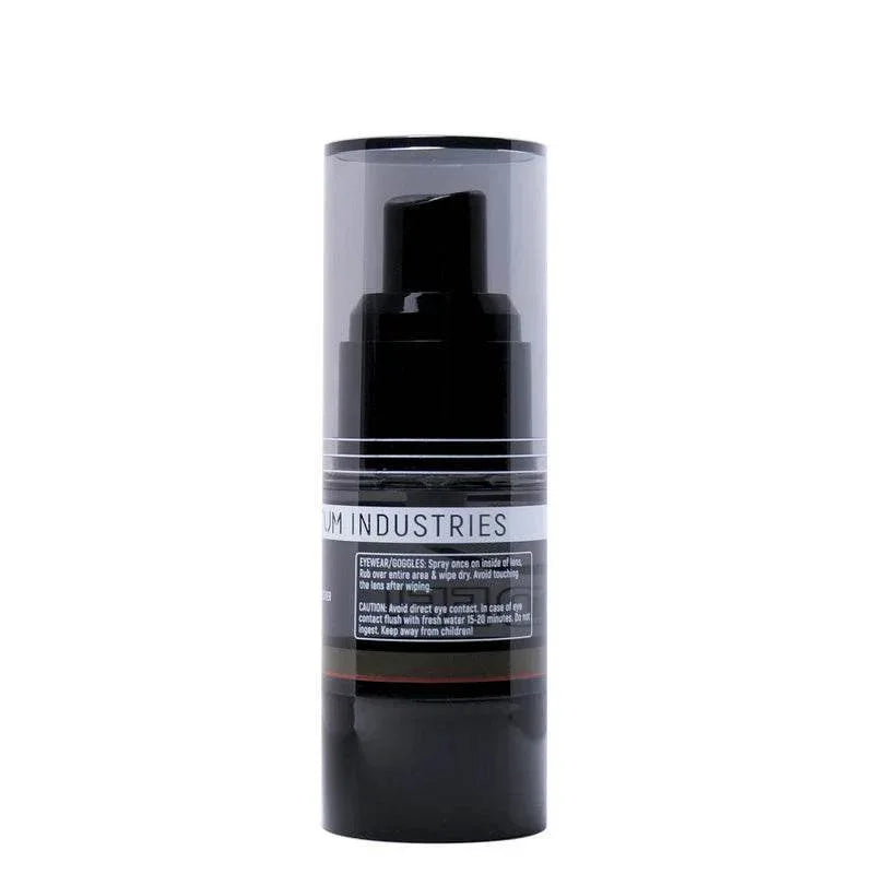4UANTUM ANTI-FOG SPRAY in a sleek black bottle designed to prevent fogging on lenses and surfaces
