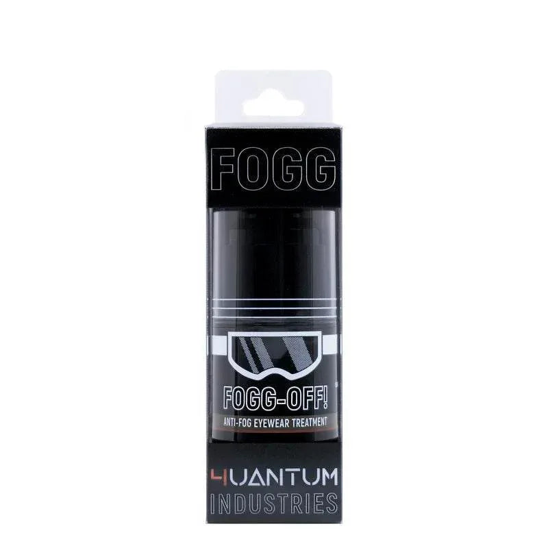 4UANTUM ANTI-FOG SPRAY packaged in a black bottle for effective fog-free eyewear treatment
