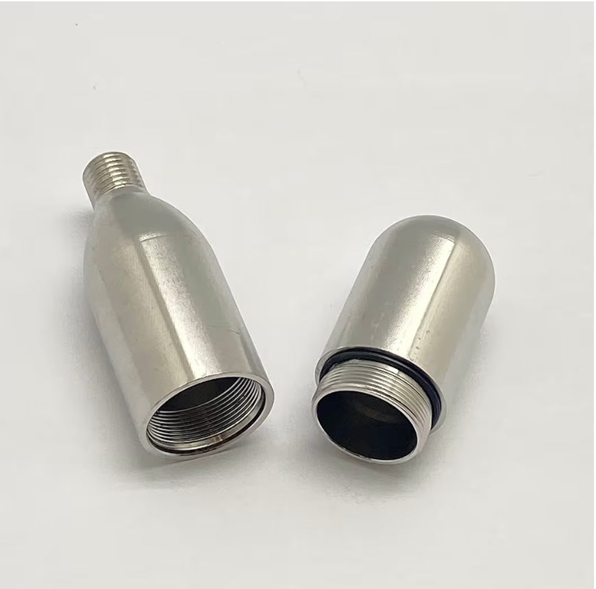 Ultraforce Refillable CO2 Cartridge 12g designed for easy recharging and compatibility with various devices