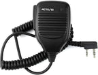 RETEVIS MICROPHONE SPEAKER with a coiled cord for clear audio communication in various scenarios