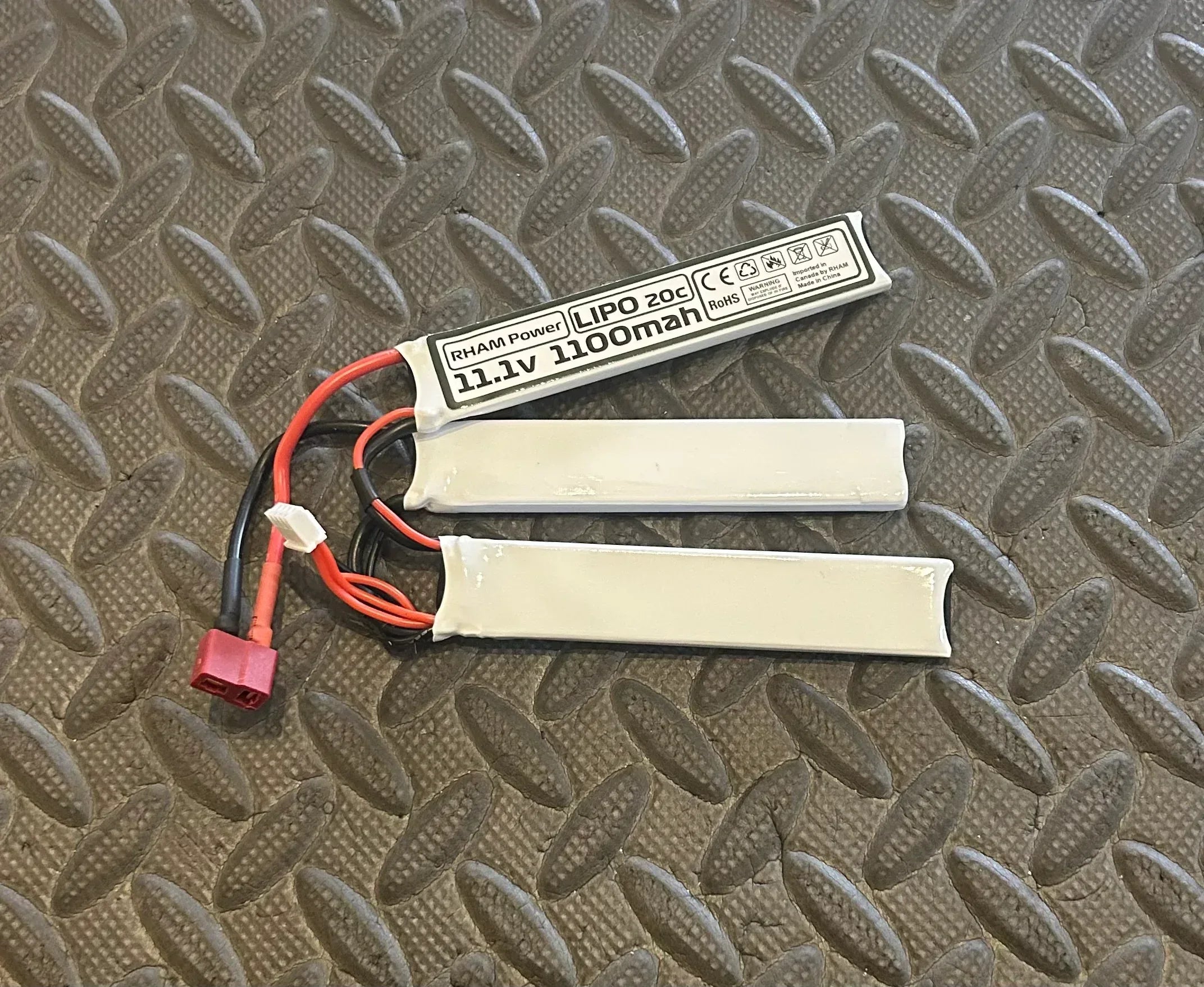 RHAM POWER 11.1V 1100mAh LiPo 20C airsoft battery for high-performance shooting