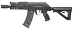 G&G RK74 airsoft gun with adjustable stock and tactical rail for customization in airsoft games