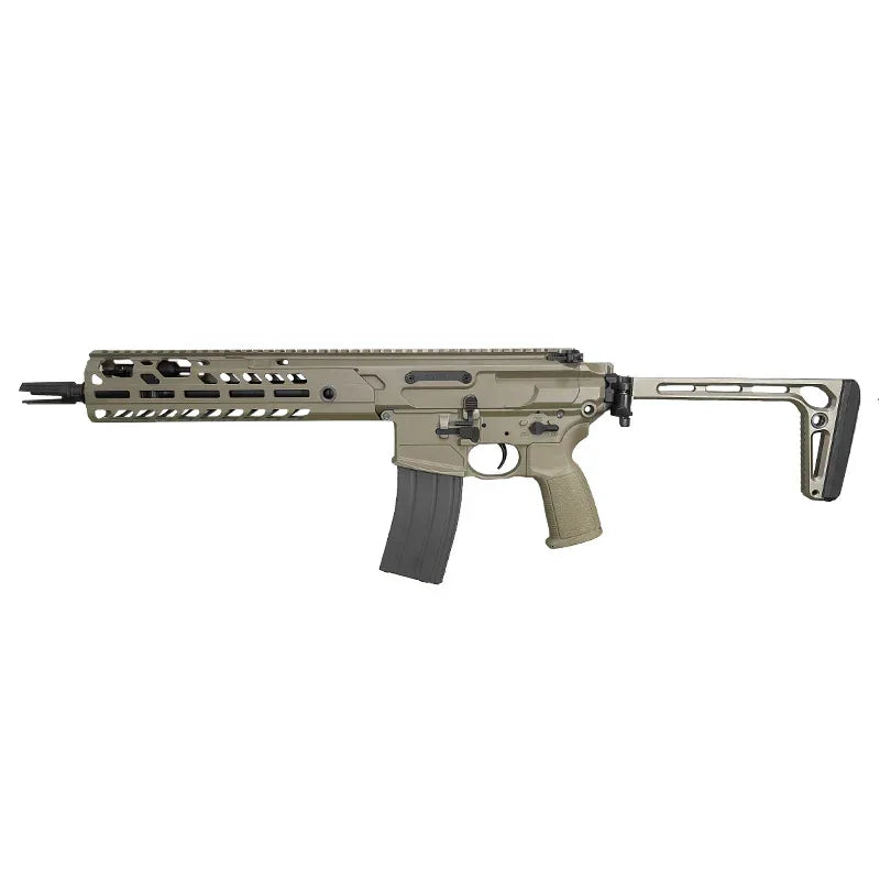 SALVO PRECISION MCX VITUS MWS in FDE finish with ergonomic grip and adjustable stock for tactical use