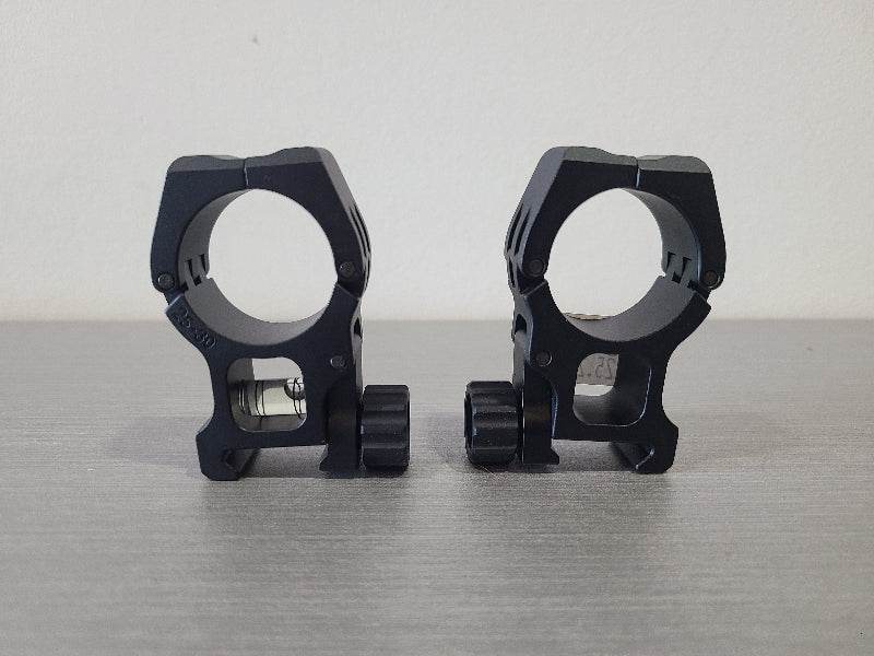 District Airsoft black metal scope ring 30mm level accessory with integrated bubble level for rifles