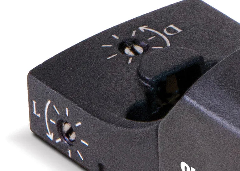 Close-up of SIG AIR REFLEX SIGHT with adjustment dials for precision aiming