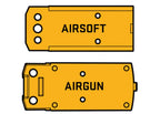SIG AIR REFLEX SIGHT Base Plate with AIRSOFT and AIRGUN Labels for Secure Mounting