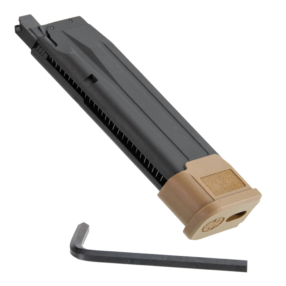 SIG SAUER sig m17 airsoft pistol magazine with tan baseplate and included hex key
