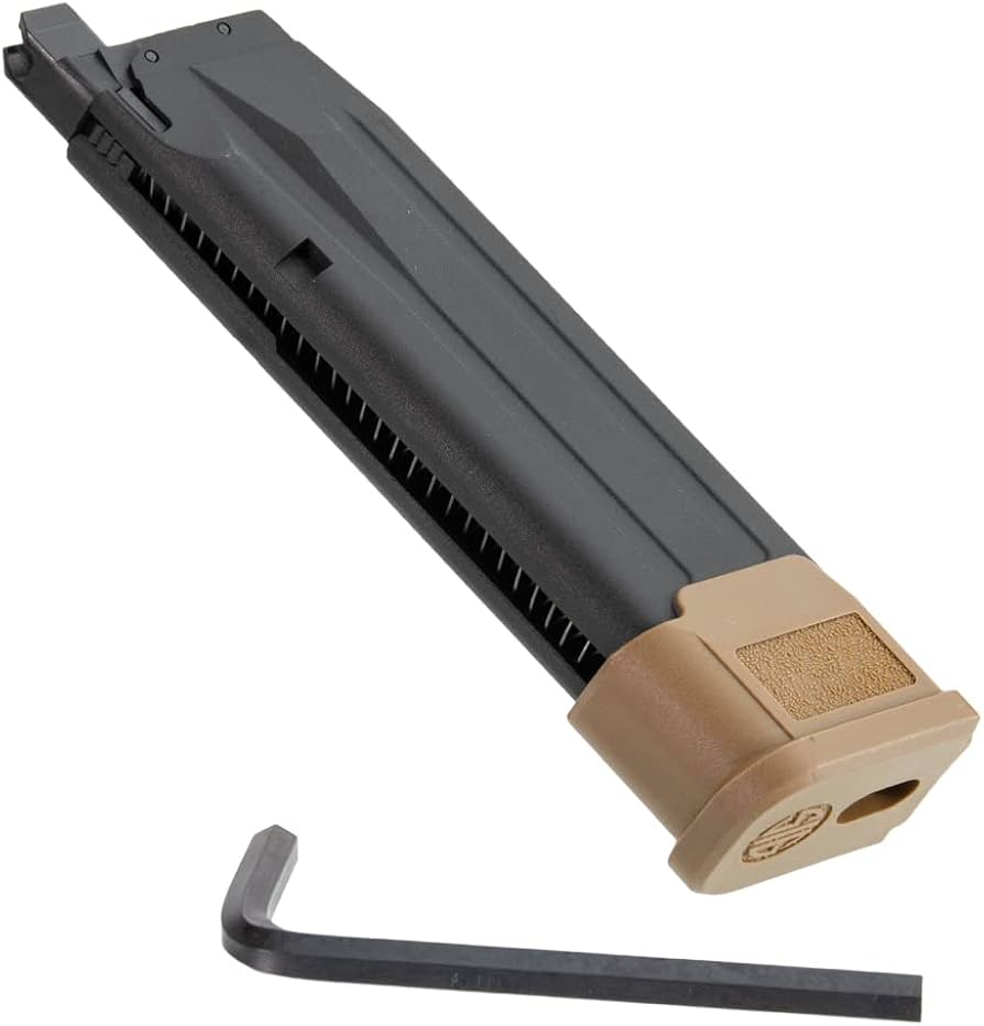 SIG SAUER m17 MAG AIRSOFT black and tan magazine accessory with included tool