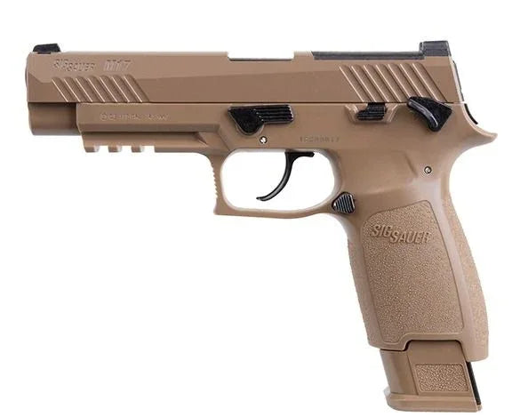 SIG SAUER PROFORCE P320 M17 CO2 Airsoft Pistol in Coyote Tan with Realistic Details