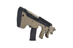 SILVERBACK MDRX MICRON AIRSOFT tan and black AEG bullpup rifle with detachable magazine and adjustable stock