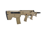 SILVERBACK MDRX MICRON AIRSOFT tan bullpup AEG rifle with magazine pistol grip top rail and compact barrel