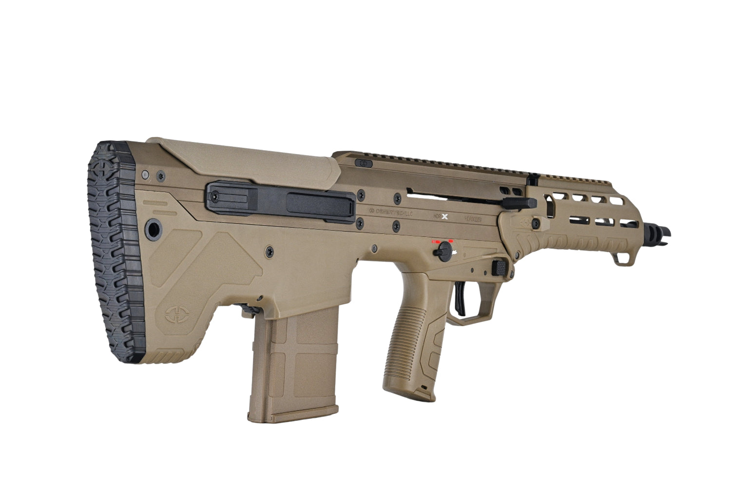 SILVERBACK MDRX V3 tan bullpup AEG rifle by SILVERBACK with ergonomic grip detachable magazine and top rail for CQB