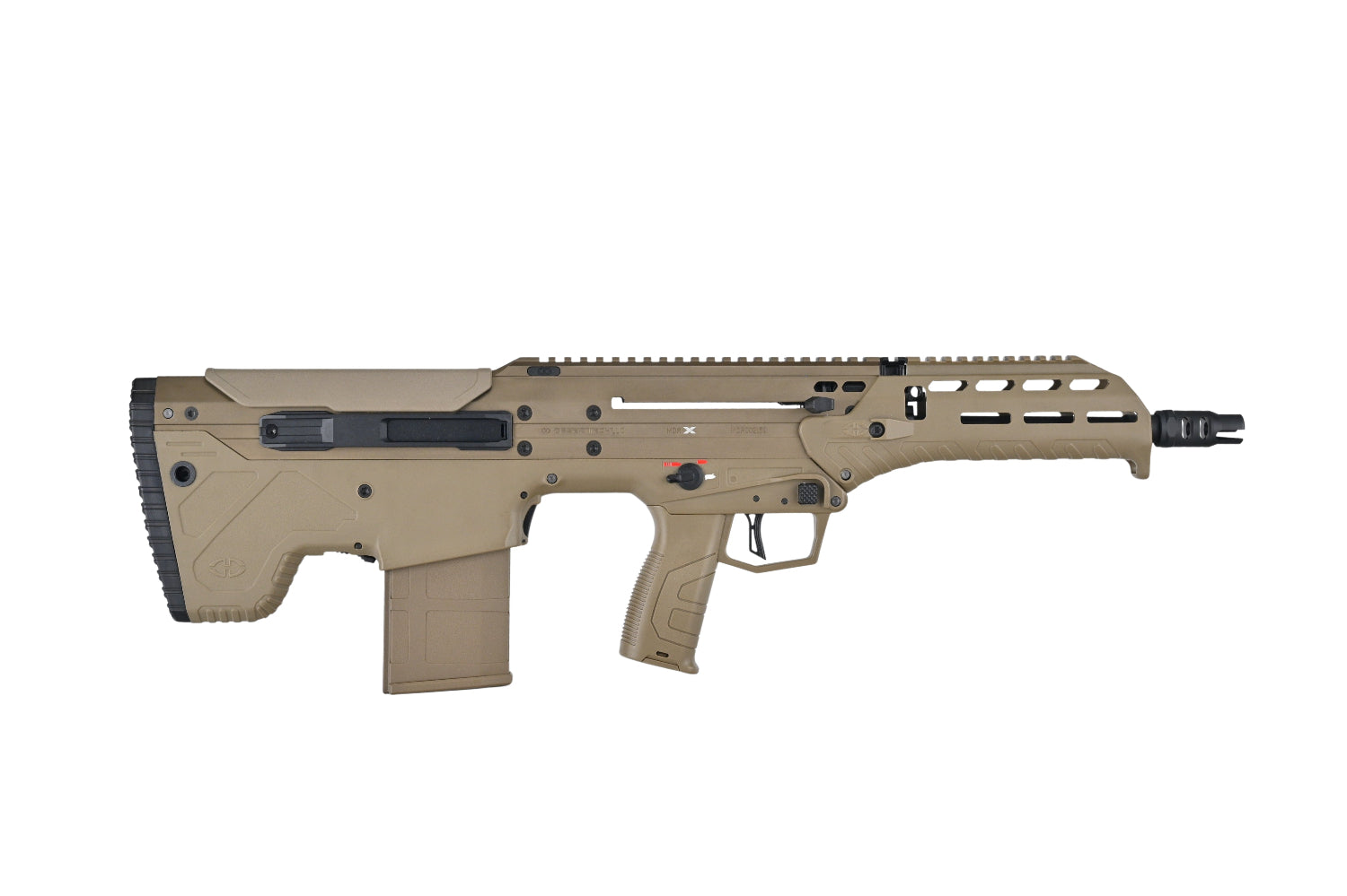 SILVERBACK MDRX V3 tan bullpup AEG airsoft rifle by SILVERBACK with ergonomic stock and picatinny rail