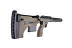 Silverback SRS airsoft A2 tan bullpup sniper rifle with bolt action magazine and Picatinny rail