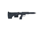 SILVERBACK SRS COVERT 16 black bullpup sniper rifle with tactical rail and ergonomic grip