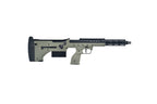 SILVERBACK SRS COVERT 16 bolt action sniper rifle in olive drab with black barrel rail and adjustable stock