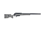 SILVERBACK TAC-41P precision bolt action sniper rifle with tan chassis and long black barrel for long range shooting