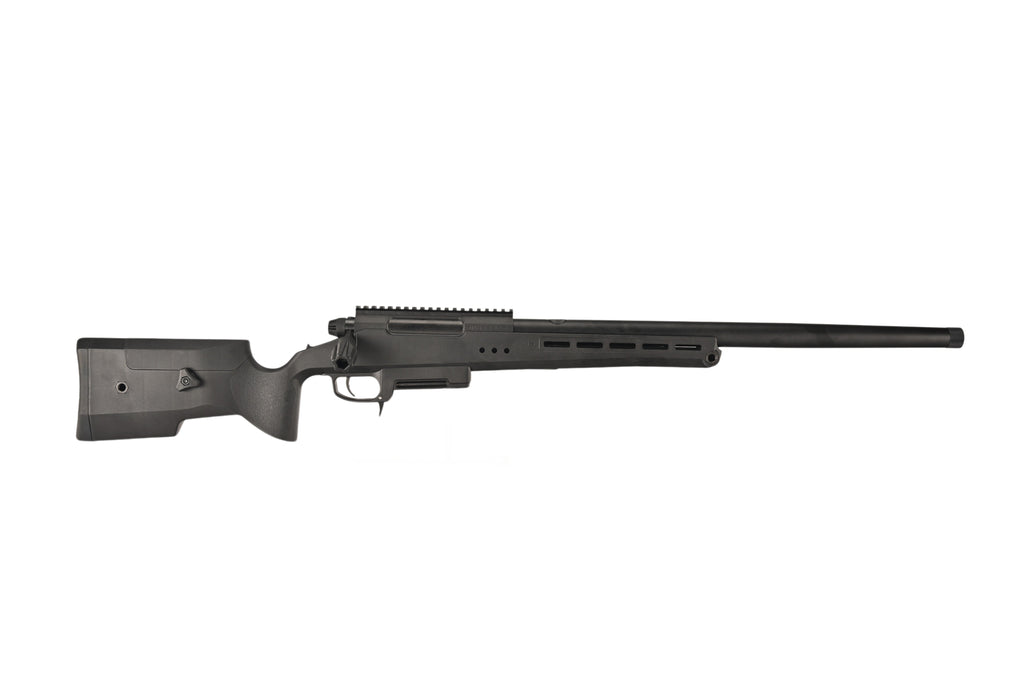 SILVERBACK TAC-41P SPORT black precision bolt action sniper rifle with synthetic stock and long barrel