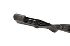SILVERBACK TAC-41P SPORT black synthetic sniper stock showing internal chassis cheek rest and safety