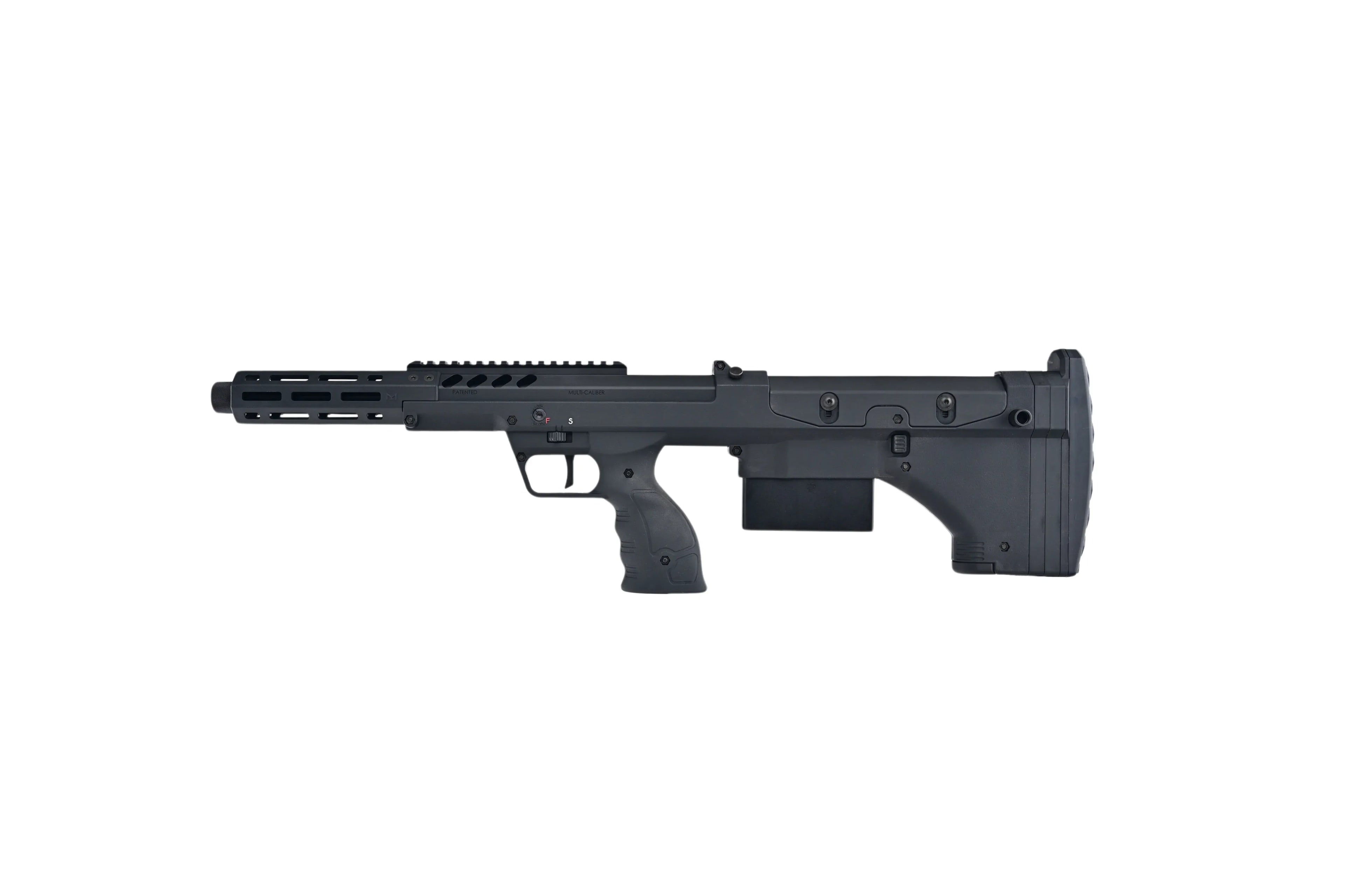 SILVERBACK SRS 16 Sniper Rifle in black with tactical design and adjustable features for precision shooting