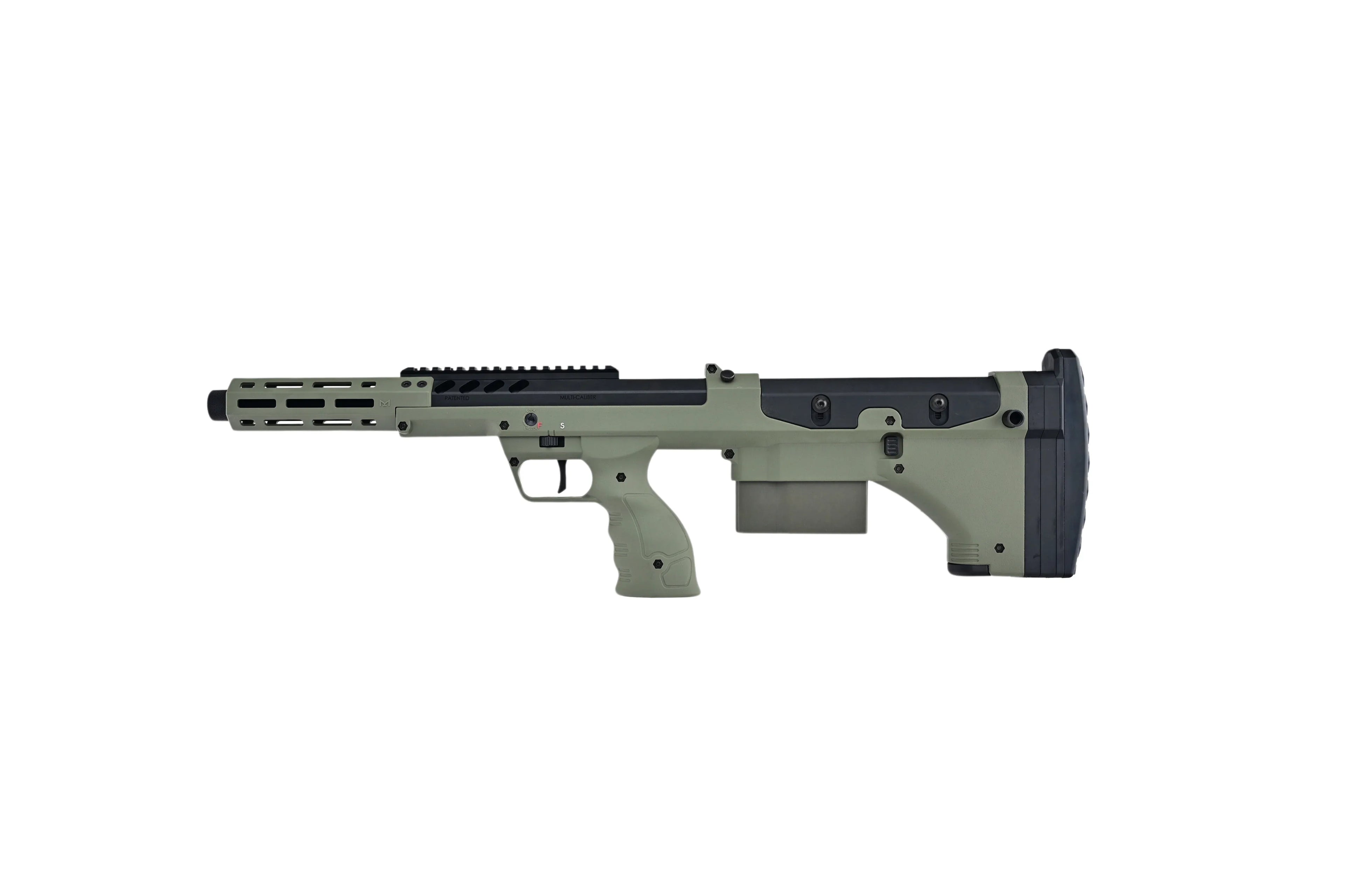 SILVERBACK SRS 16 Sniper Rifle in Green with Ergonomic Design and Rail System for Precision Shooting
