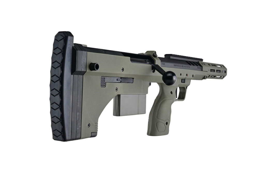 SILVERBACK SRS 16 Sniper Rifle in Olive Drab with Ergonomic Stock and Tactical Design