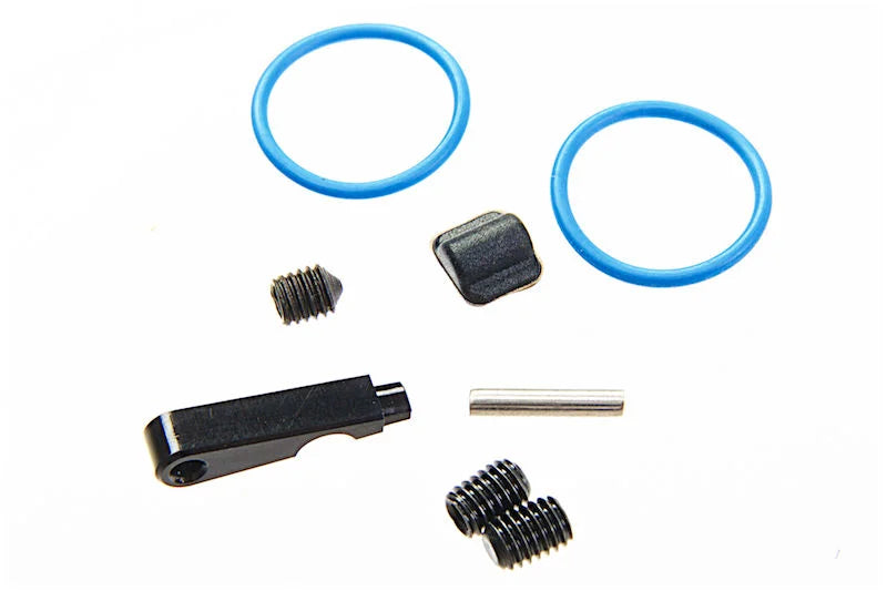 SILVERBACK SRS FAST HOP UP UNIT parts including O-rings and adjustment lever for airsoft guns