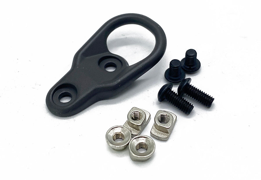 District Airsoft black metal sling mlok mount with screws and nuts accessory