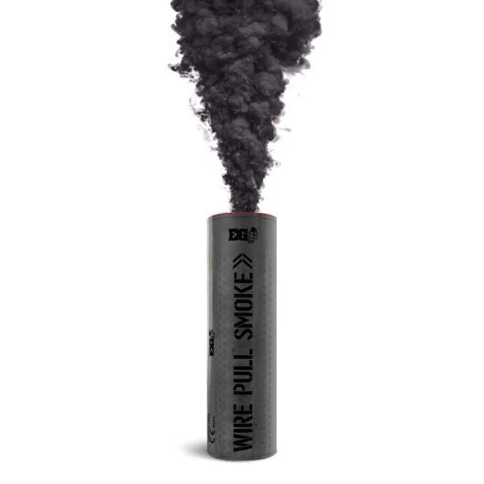 Fumigène ENOLA GAYE SMOKE GRENADE wp40 émettant une épaisse fumée noire